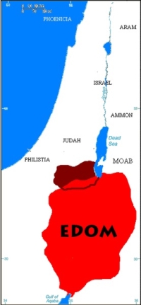 Map Locating Ancient Edom