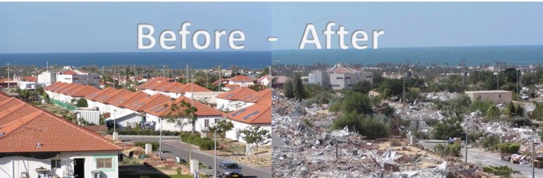 Gush Katif - before and after