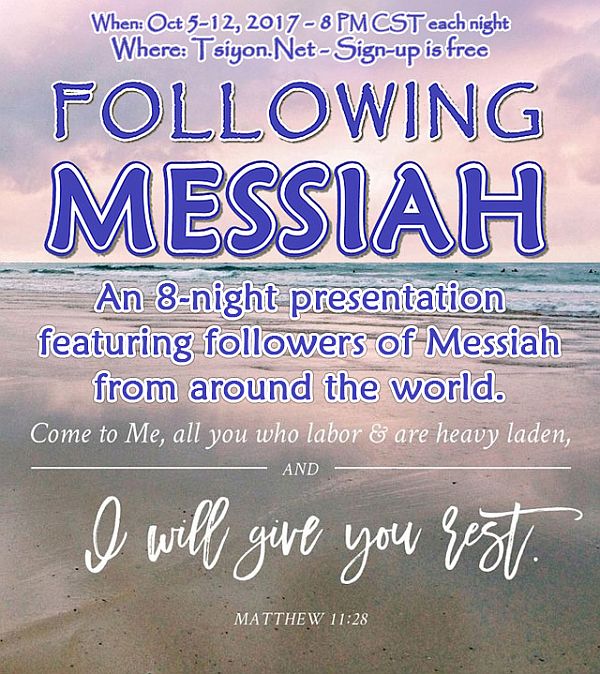 Following Messiah - Come join us!