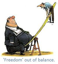 Freedom out of balance