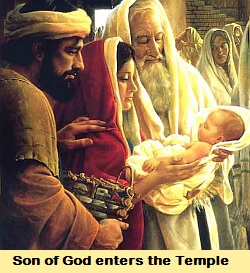 The Son of God enters the Temple