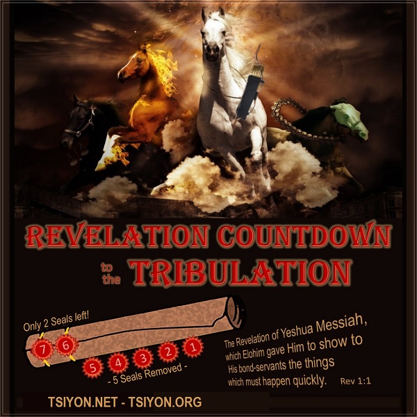 Revelation Countdown to the Tribulation - tap image to read this weeks Tsiyon News