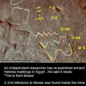 Moses inscription