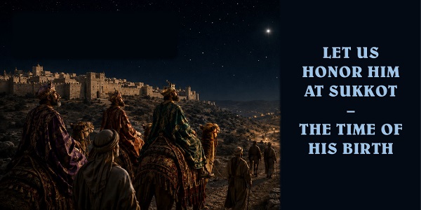 We honor Him at the time of His birth - Sukkot